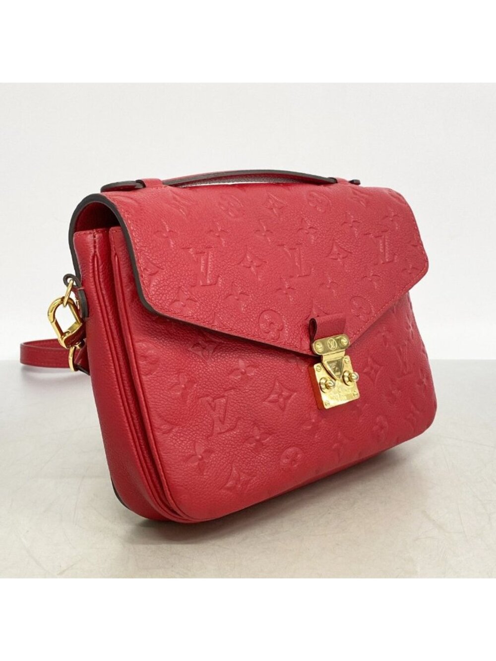 Louis Vuitton Handbag Monogram Empreinte Pochette Metis MM Cerise 2-Way Bag - Picture 2 of 10